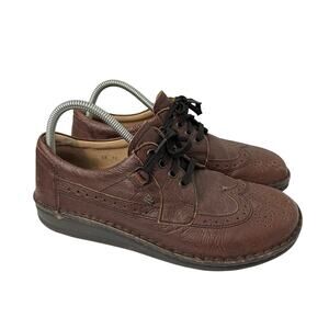 Finn Comfort Shoes Mens Size 8 US York Brown Leather Brogue Wingtip Comfort 41